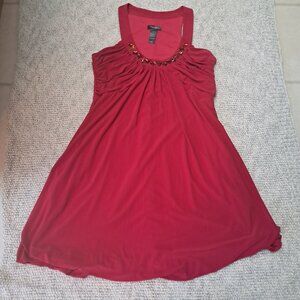 🥀 PRICE DROP: Bisou Bisou Michele Bohbot Red Dress with Pockets  - NWOT